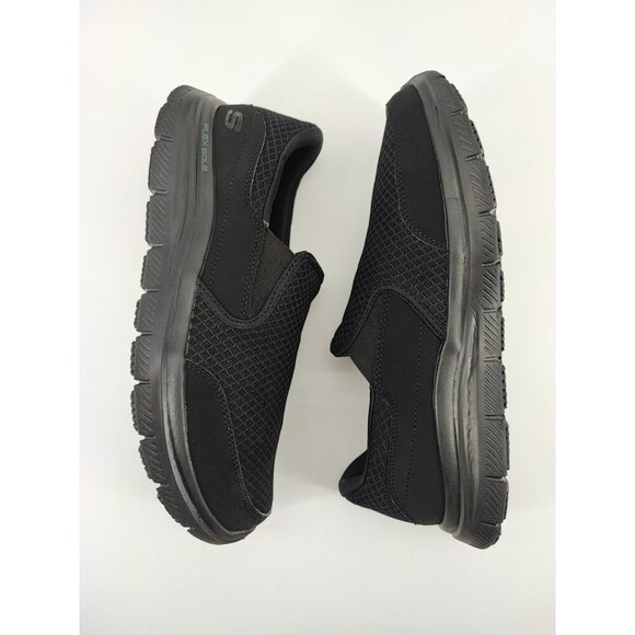 Skechers Men Flex Advantage Mcallen Black Slip Resistant Working Shoes Size 9 US - Picture 5 of 8